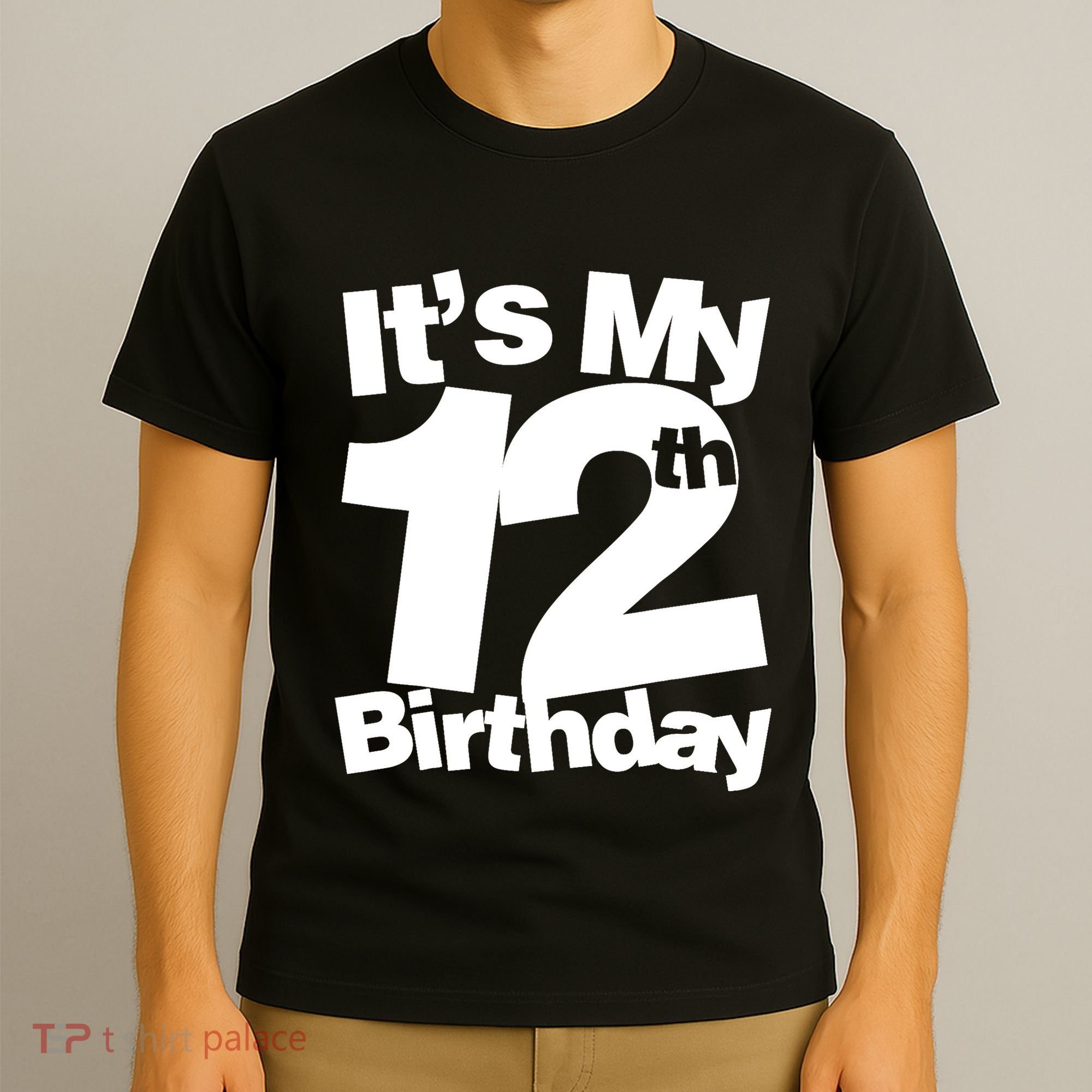 12th Birthday It's My 12th Birthday 12 Year Old Birthday T-Shirt