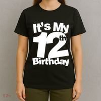 12th Birthday It's My 12th Birthday 12 Year Old Birthday T-Shirt thumb 4