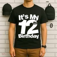 12th Birthday It's My 12th Birthday 12 Year Old Birthday T-Shirt thumb 6