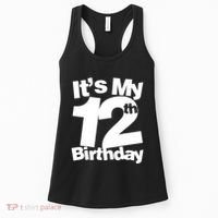 12th Birthday It's My 12th Birthday 12 Year Old Birthday Women's Tank Top thumb 0