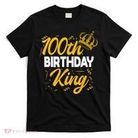 100th Birthday King Party Crown Bday Celebration T-Shirt thumb 0