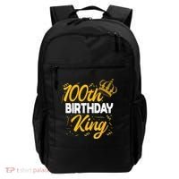 100th Birthday King Party Crown Bday Celebration Backpack thumb 0
