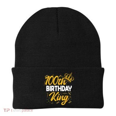 100th Birthday King Party Crown Bday Celebration Beanie