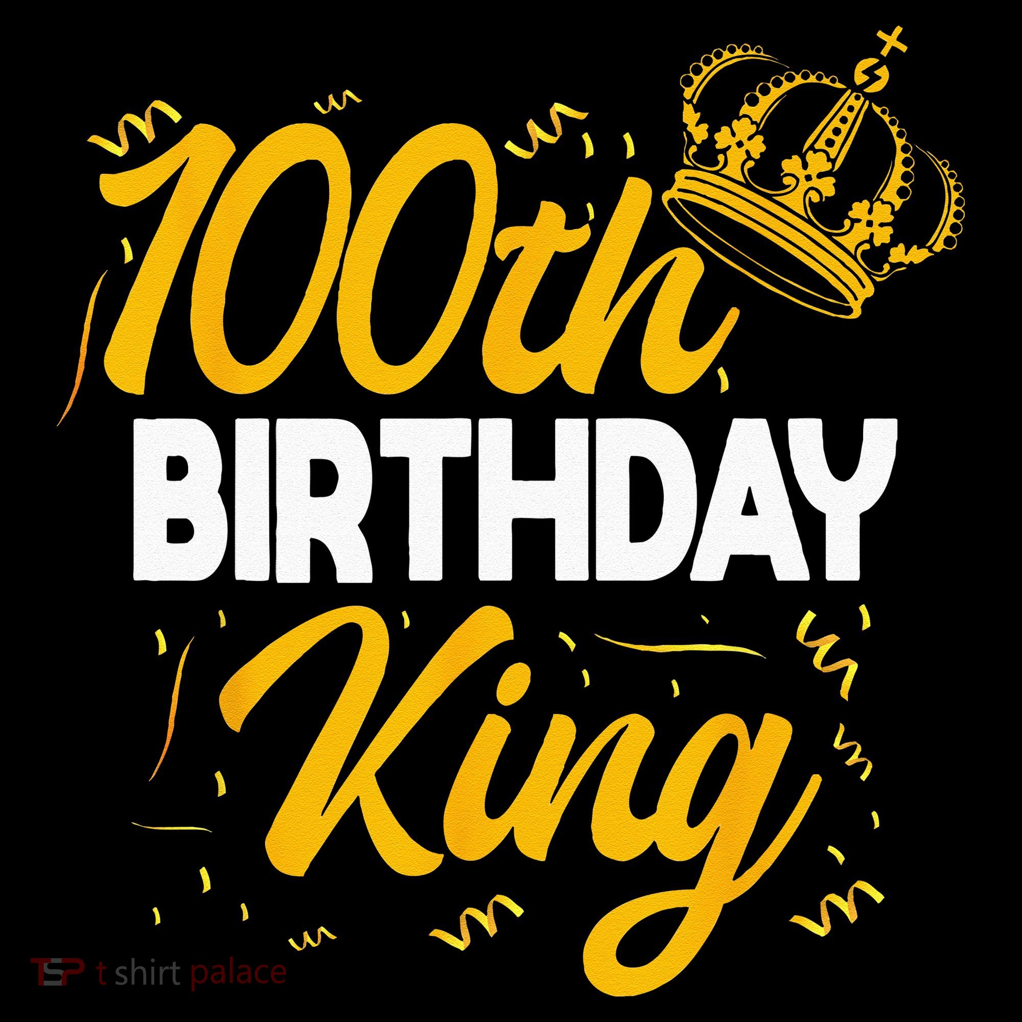100th Birthday King Party Crown Bday Celebration Women's Hoodie