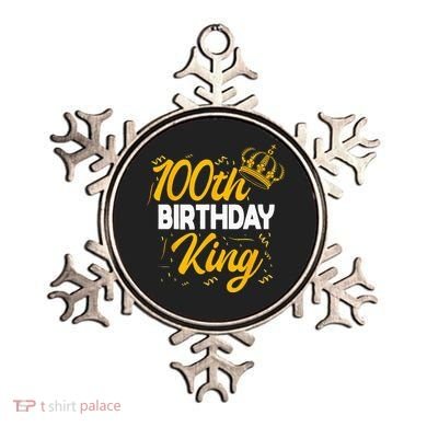 100th Birthday King Party Crown Bday Celebration Ornament