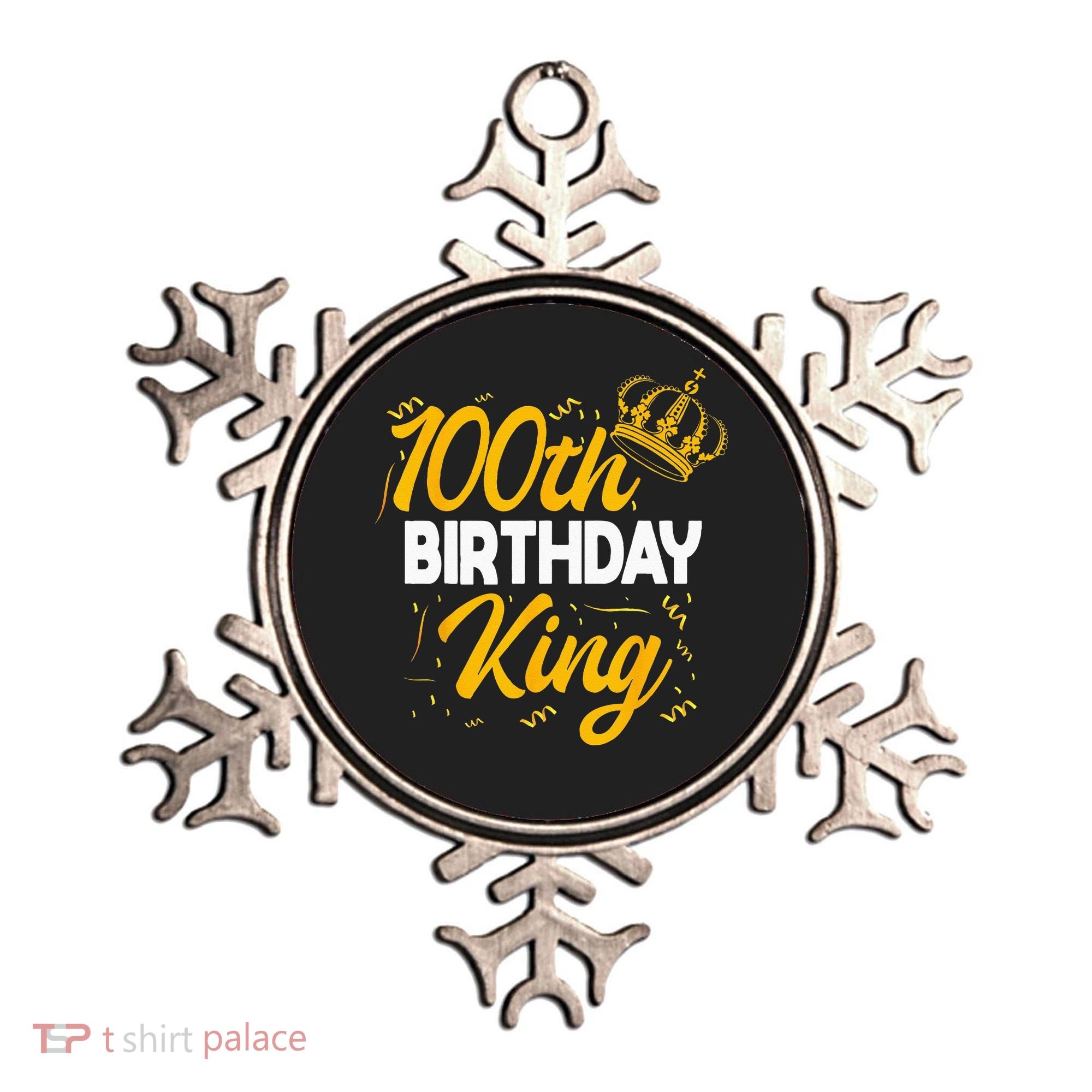 100th Birthday King Party Crown Bday Celebration Ornament