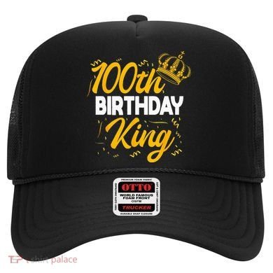 100th Birthday King Party Crown Bday Celebration Hat