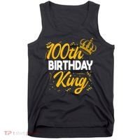 100th Birthday King Party Crown Bday Celebration Tank Top thumb 0