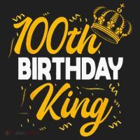 100th Birthday King Party Crown Bday Celebration Golf Towel thumb 3