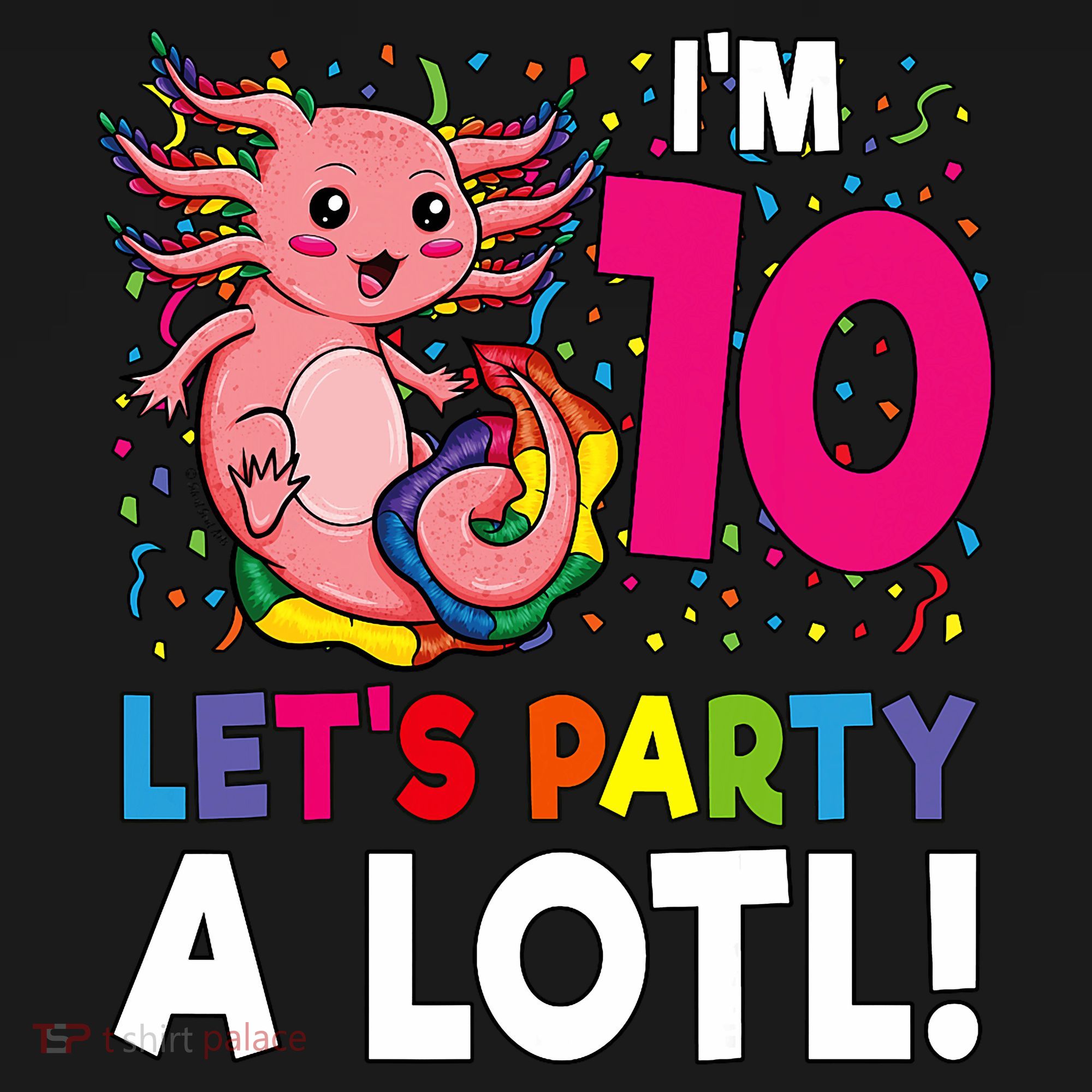 10th Birthday Kawaii Axolotl Girl Party Gift Baby Bodysuit