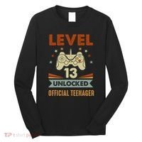 13th Birthday Level 13 Unlocked Teenager Long Sleeve Shirt thumb 0