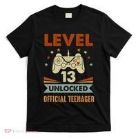 13th Birthday Level 13 Unlocked Teenager T-Shirt thumb 0