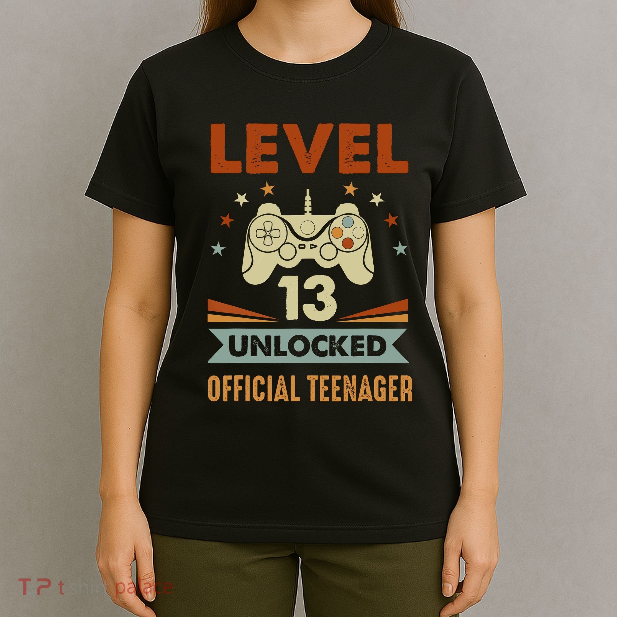 13th Birthday Level 13 Unlocked Teenager T-Shirt