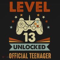 13th Birthday Level 13 Unlocked Teenager Women's Hoodie thumb 2