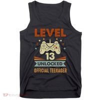 13th Birthday Level 13 Unlocked Teenager Tank Top thumb 0