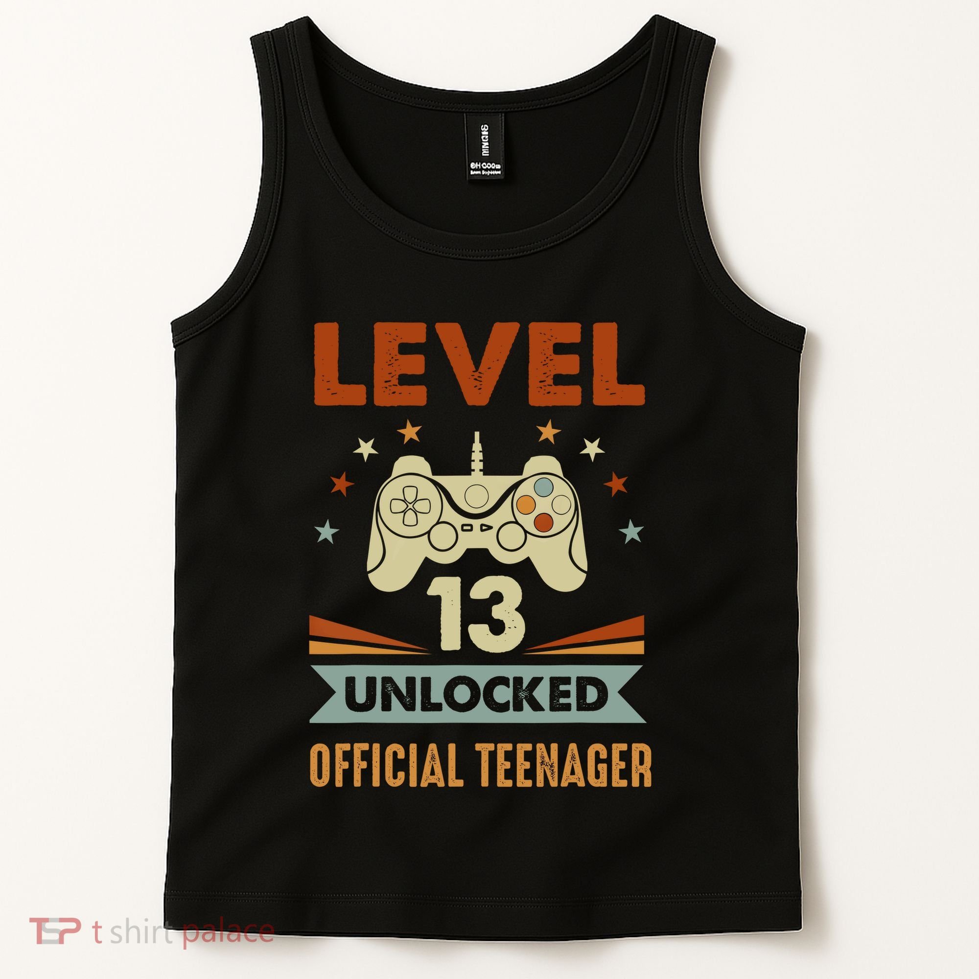 13th Birthday Level 13 Unlocked Teenager Tank Top