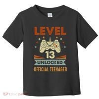 13th Birthday Level 13 Unlocked Teenager Toddler T-Shirt thumb 0