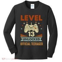 13th Birthday Level 13 Unlocked Teenager Kids Long Sleeve Shirt thumb 0