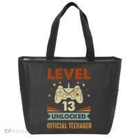 13th Birthday Level 13 Unlocked Teenager Tote Bag thumb 0