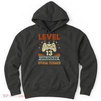 13th Birthday Level 13 Unlocked Teenager Hoodie thumb 0