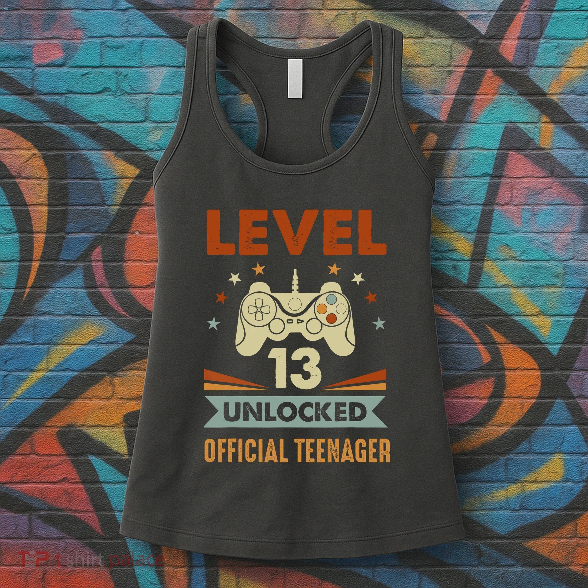 13th Birthday Level 13 Unlocked Teenager Women's Tank Top