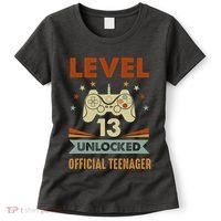 13th Birthday Level 13 Unlocked Teenager Women's T-Shirt thumb 0