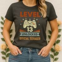 13th Birthday Level 13 Unlocked Teenager Women's T-Shirt thumb 2