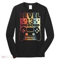 13th Birthday Level 13 Unlocked Official Teenager Long Sleeve Shirt thumb 0