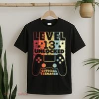 13th Birthday Level 13 Unlocked Official Teenager T-Shirt thumb 2