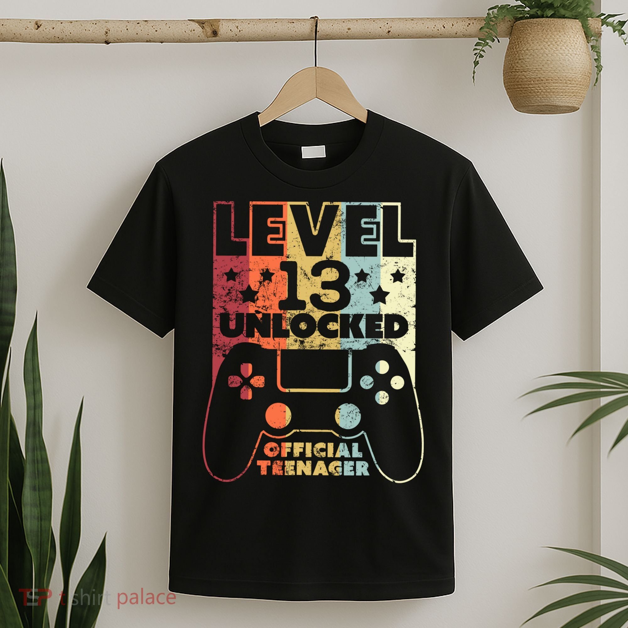 13th Birthday Level 13 Unlocked Official Teenager T-Shirt