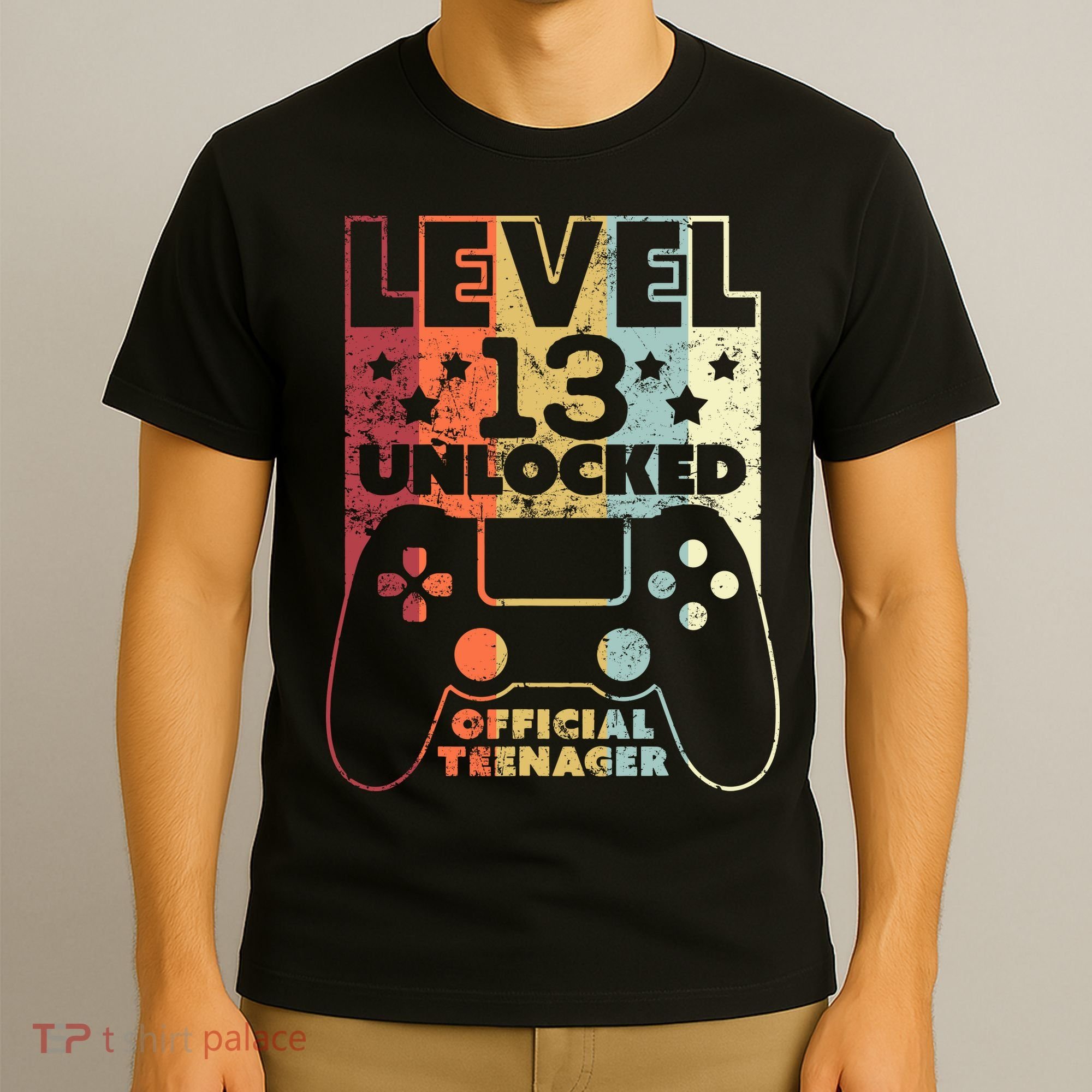 13th Birthday Level 13 Unlocked Official Teenager T-Shirt