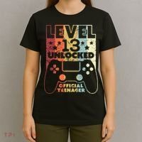 13th Birthday Level 13 Unlocked Official Teenager T-Shirt thumb 4