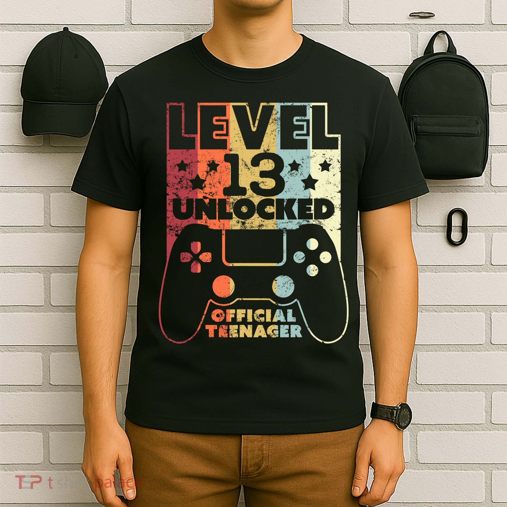 13th Birthday Level 13 Unlocked Official Teenager T-Shirt