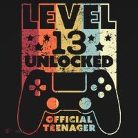 13th Birthday Level 13 Unlocked Official Teenager Women's Hoodie thumb 2