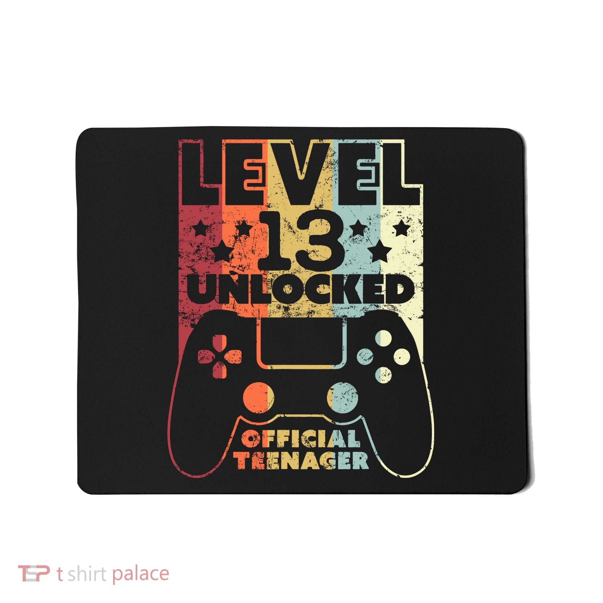 13th Birthday Level 13 Unlocked Official Teenager Mousepad