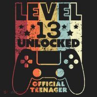 13th Birthday Level 13 Unlocked Official Teenager Hat thumb 2