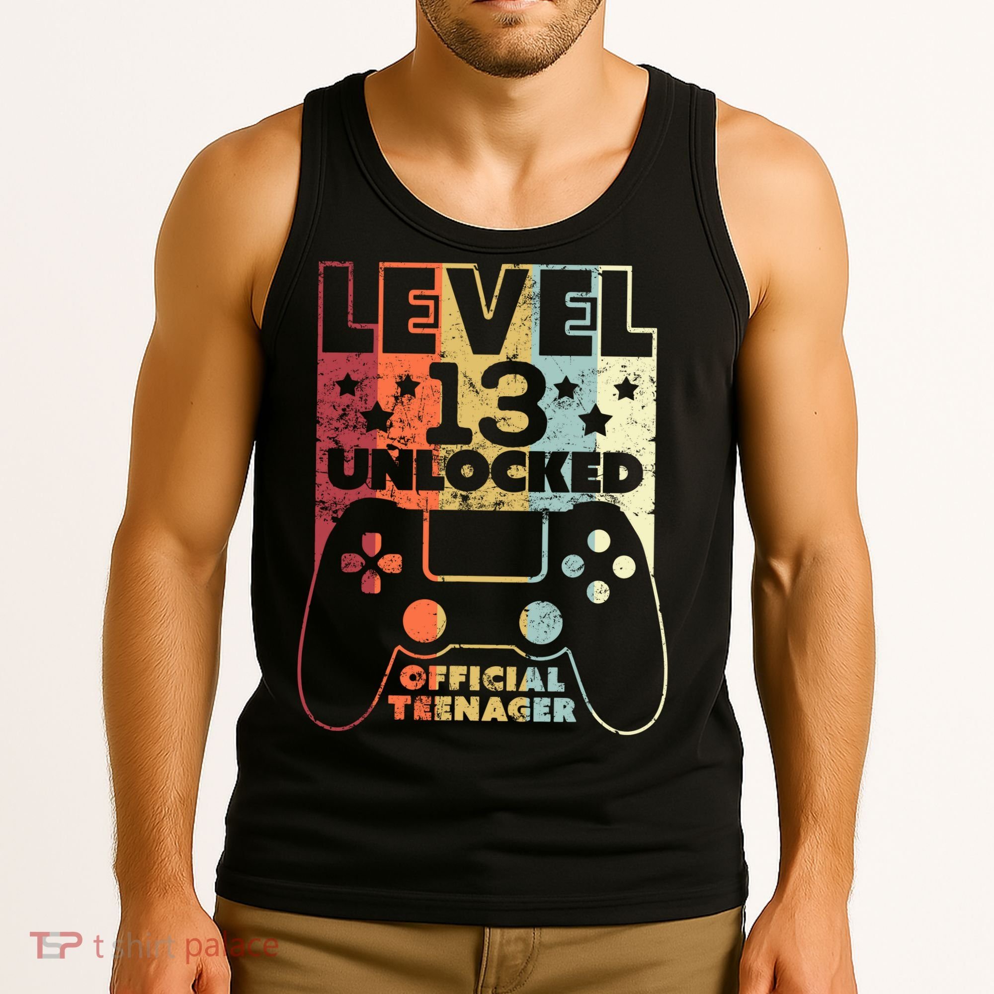 13th Birthday Level 13 Unlocked Official Teenager Tank Top