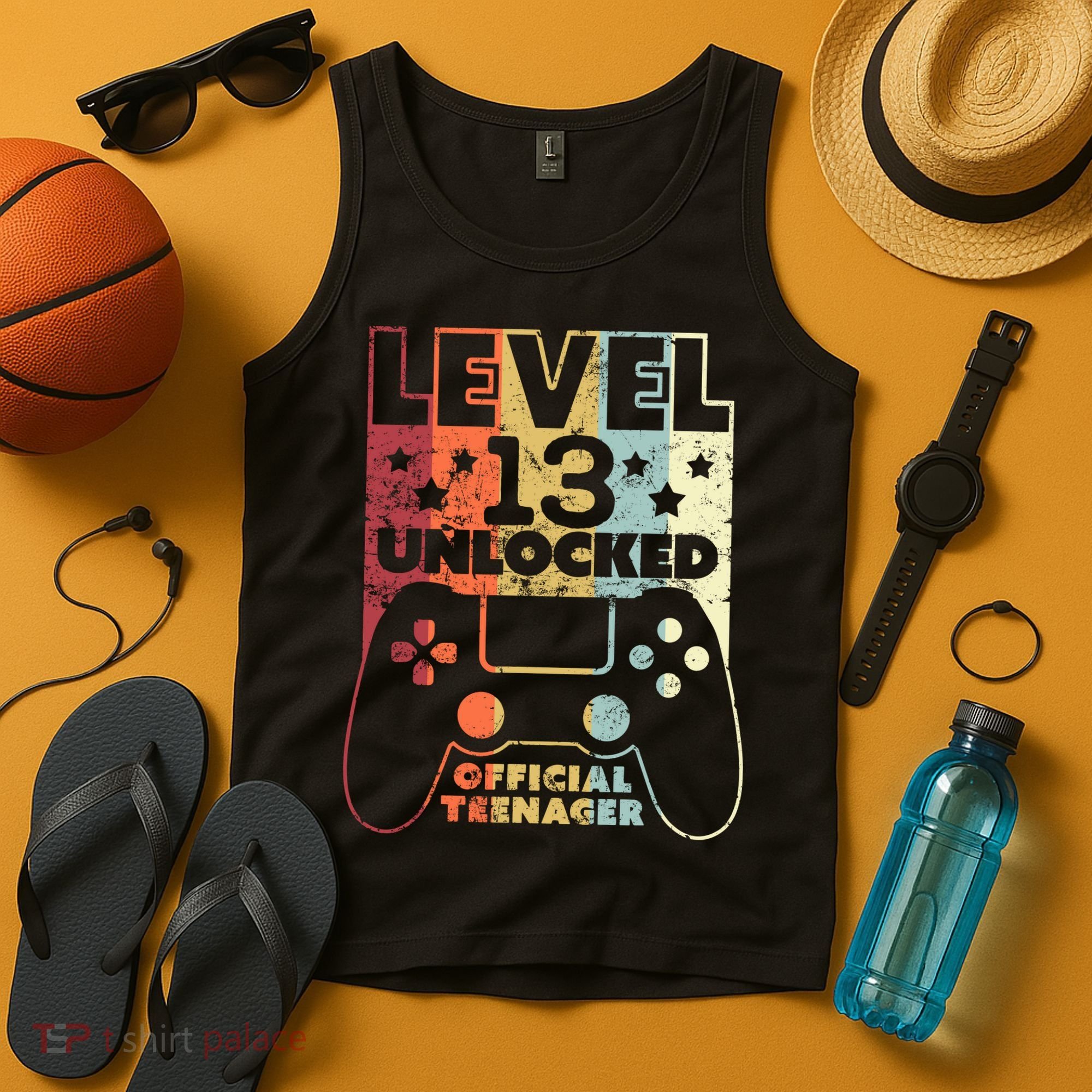 13th Birthday Level 13 Unlocked Official Teenager Tank Top
