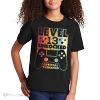 13th Birthday Level 13 Unlocked Official Teenager Kids T-Shirt thumb 2