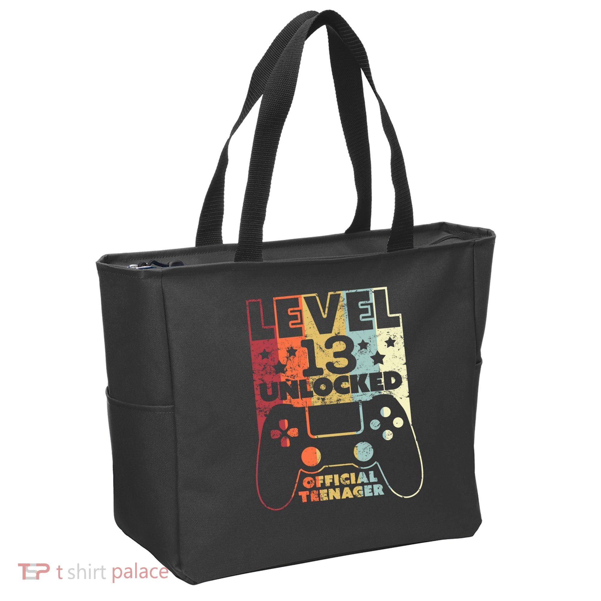 13th Birthday Level 13 Unlocked Official Teenager Tote Bag
