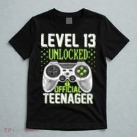 13th Birthday Level 13 Unlocked Funny Teenager Game T-Shirt thumb 5