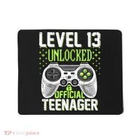 13th Birthday Level 13 Unlocked Funny Teenager Game Mousepad thumb 0