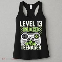 13th Birthday Level 13 Unlocked Funny Teenager Game Women's Tank Top thumb 3
