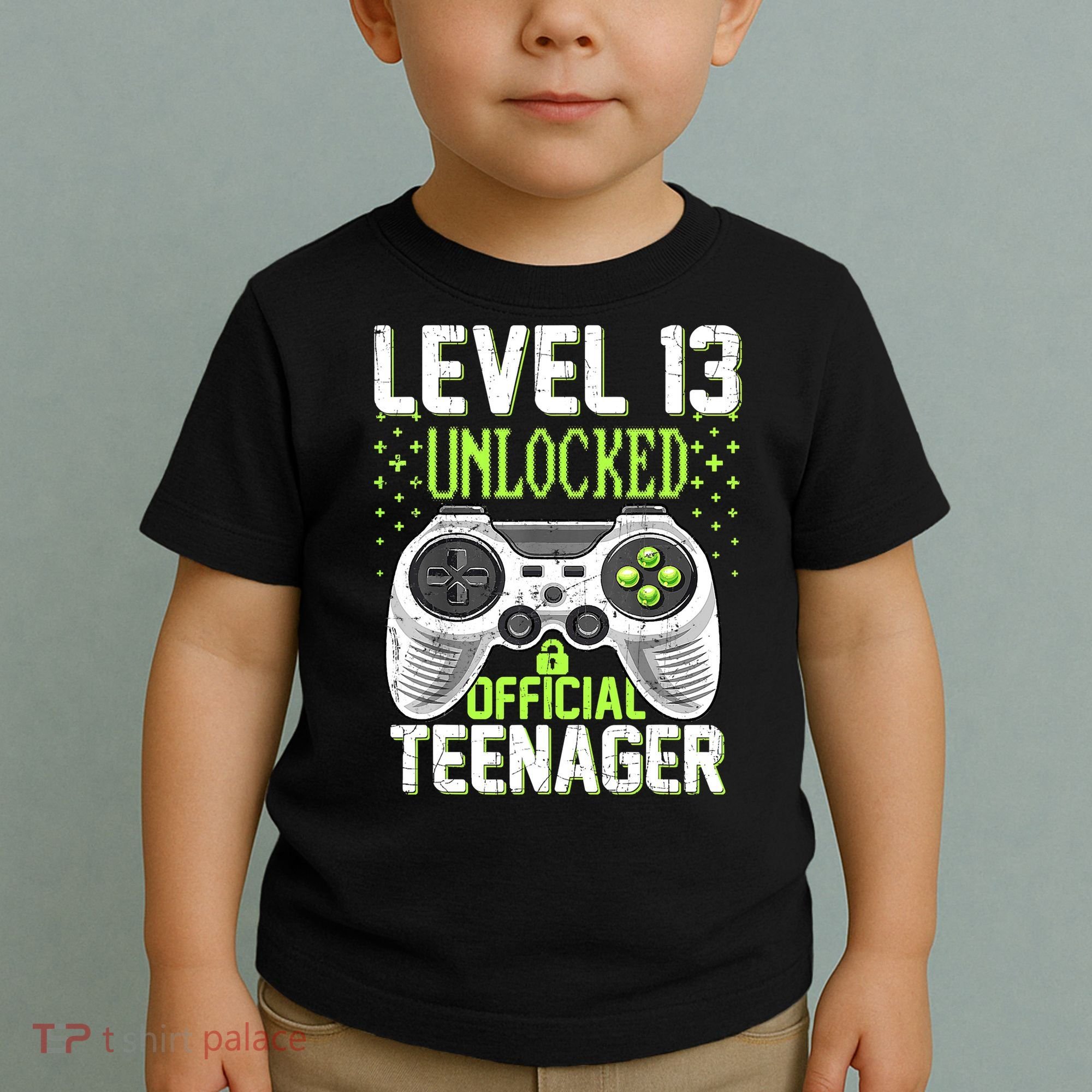 13th Birthday Level 13 Unlocked Funny Teenager Game Toddler T-Shirt