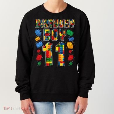 11th Birthday Master Builder 11 Years Old Block Building Women's Sweatshirt