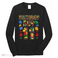 11th Birthday Master Builder 11 Years Old Block Building Long Sleeve Shirt thumb 0