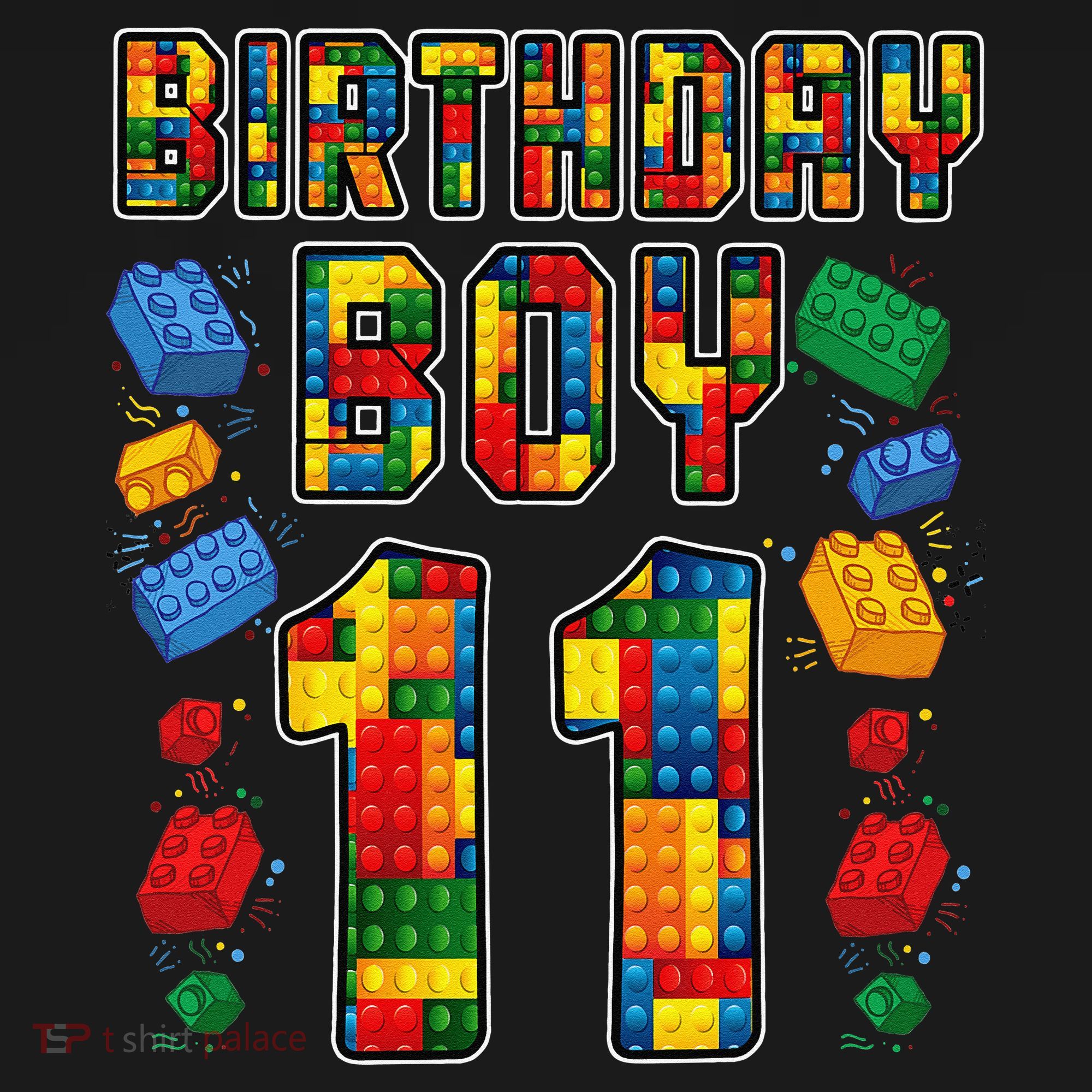 11th Birthday Master Builder 11 Years Old Block Building Long Sleeve Shirt