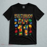 11th Birthday Master Builder 11 Years Old Block Building T-Shirt thumb 5