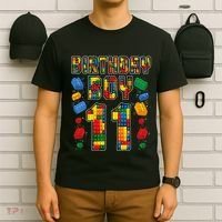 11th Birthday Master Builder 11 Years Old Block Building T-Shirt thumb 6