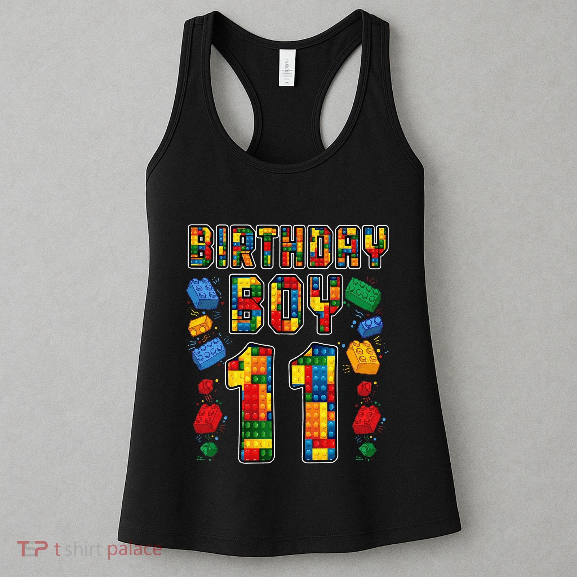 11th Birthday Master Builder 11 Years Old Block Building Women's Tank Top